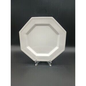 Johnson Brothers Bros Heritage White Dinner Plate Ironstone Octagonal